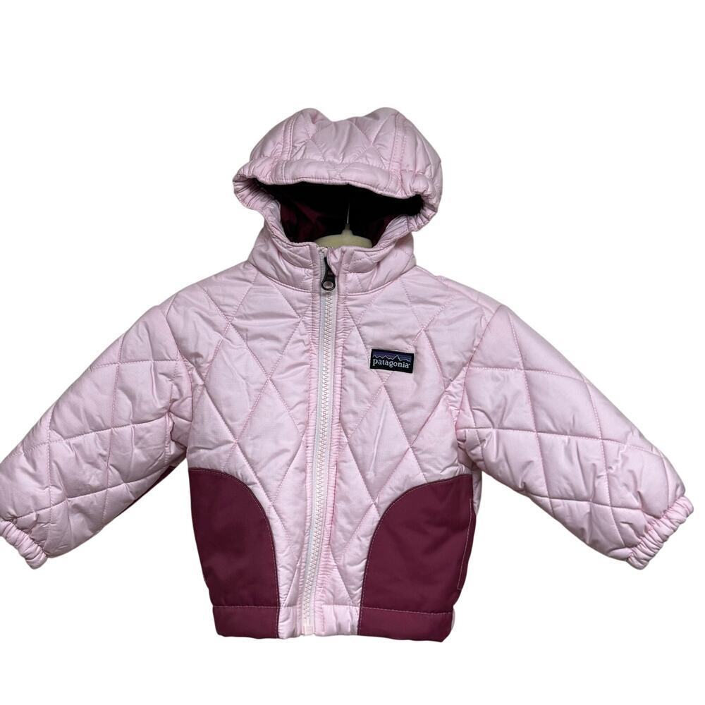 Patagonia Baby Quilted Hooded Jacket – Pink | 3M
